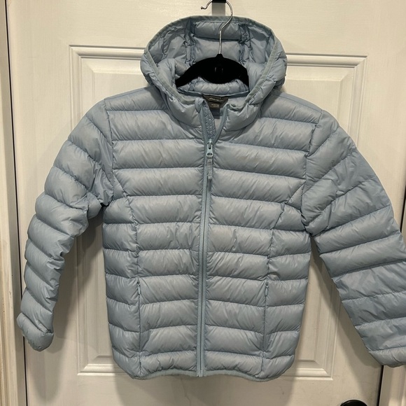 Eddie Bauer Kids' Sky Blue down filled Puffer Jacket size small (7/8) - Picture 1 of 6